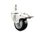 Service Caster 3 Inch 316SS Black Polyurethane Swivel 3/8 Inch Stem Caster Total Lock Brake SCC SCC-SS316TSTTL20S314-PPUB-BLK-381615 - alternate 1
